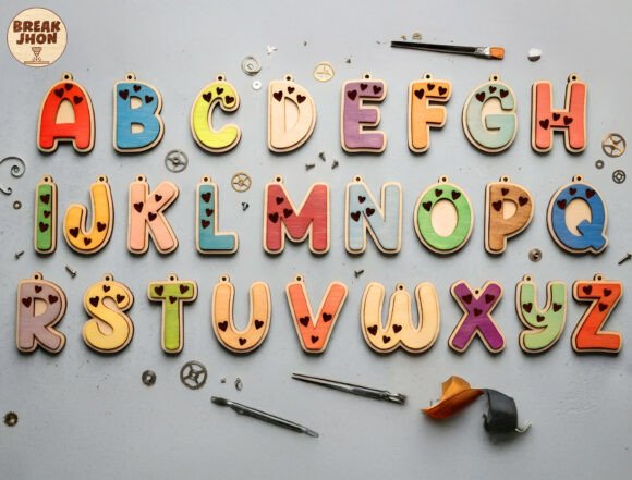 3D Layered Alphabet SVG for Other Celebrations