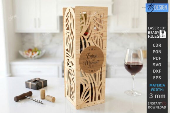 3D Wine Bottle Gift Box Laser Cut CNC Review
