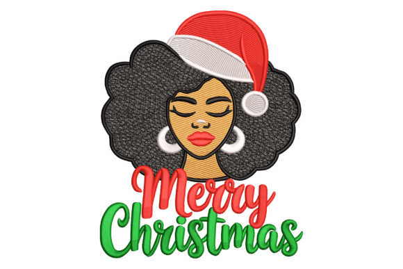 Afro Hair SVG for Festive Christmas Crafts