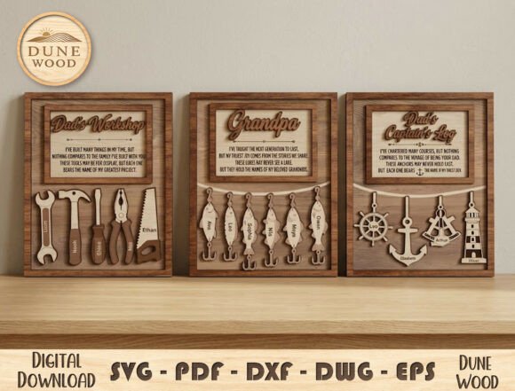 Dad Grandpa Gift Frame SVG for Father S Day