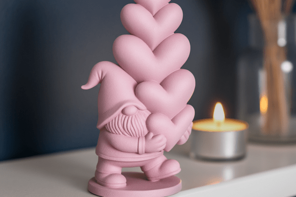 Heart Gnome Figure: Test Models for Bloggers
