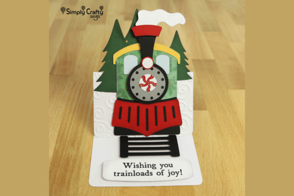 Holiday Express Train Card SVG for Christmas
