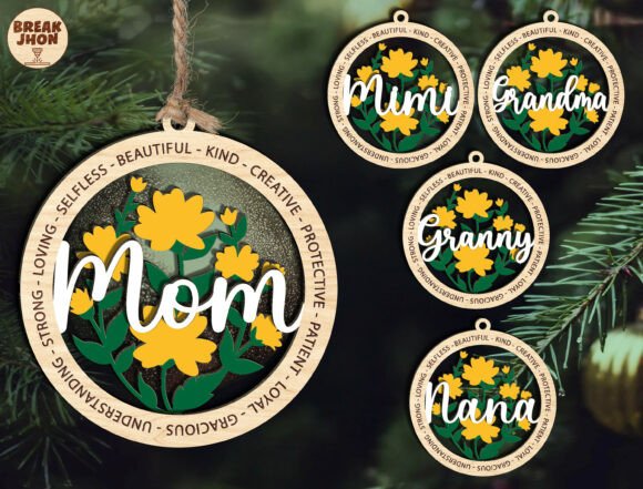Mom Ornament SVG: Elevate Mother S Day Content