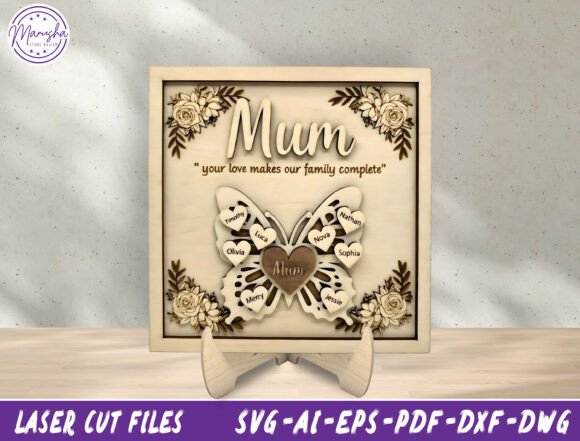 Mum Butterfly SVG: Perfect Mother S Day Craft