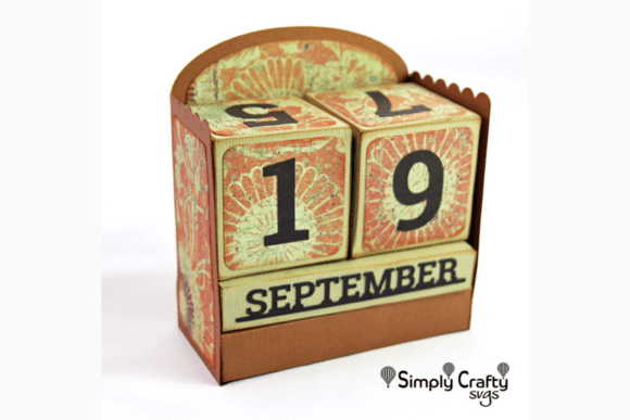 Perpetual Calendar SVG for Christmas Content