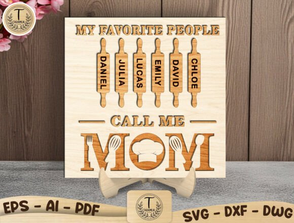Personalized Mom Kitchen Sign for Home Decor Blogs