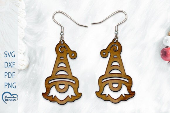 Review: Christmas Gnome Earrings Laser Cut Design