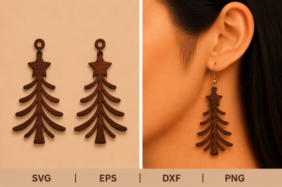 Review: Christmas Tree Earrings SVG Laser Cut