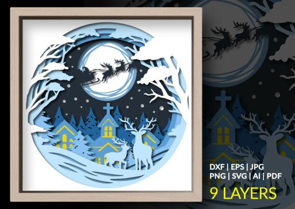 Reviewing Christmas Winter Wonderland Shadow Boxes for Crafters