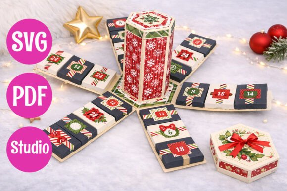Reviewing the Advent Calendar Explosion Box for Embroidery