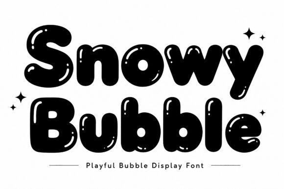 Snowy Bubble: A Display Font for Winter Designs